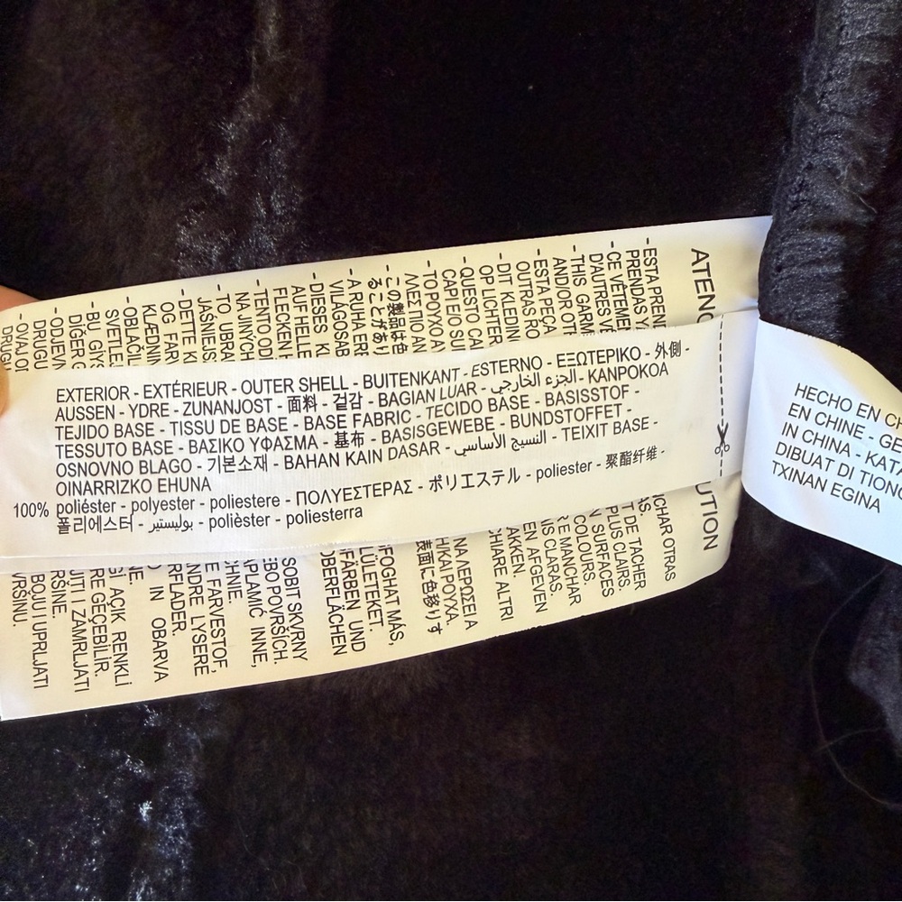 Zara Woman Double Faced Jacket in Black. Size XS - Picture 9 of 9